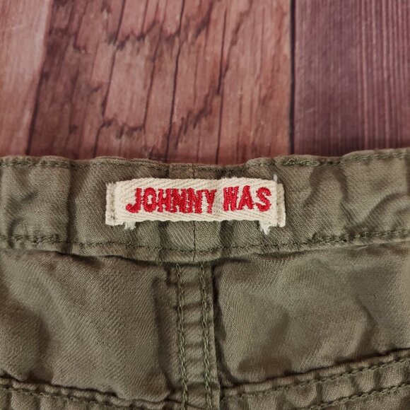 *READ* Johnny Was Womens Size Small Lounger Drawstring Pants Linen Blend Green - Picture 10 of 13